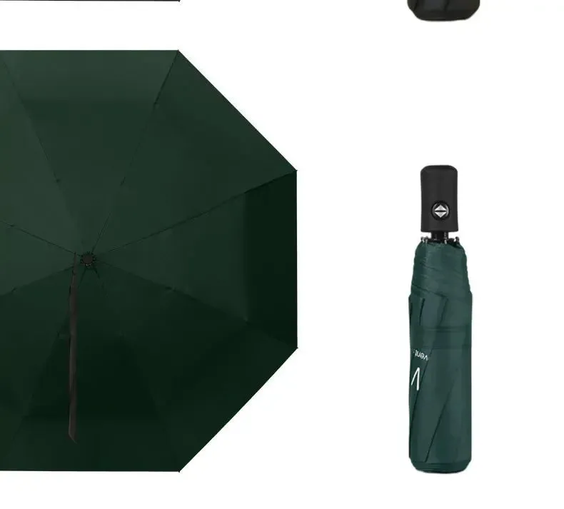☀️☔ Automatic UV Umbrella – Three-Fold, Windproof & Sun/Rain Protection with Custom Logo Printing! 🌦️✨