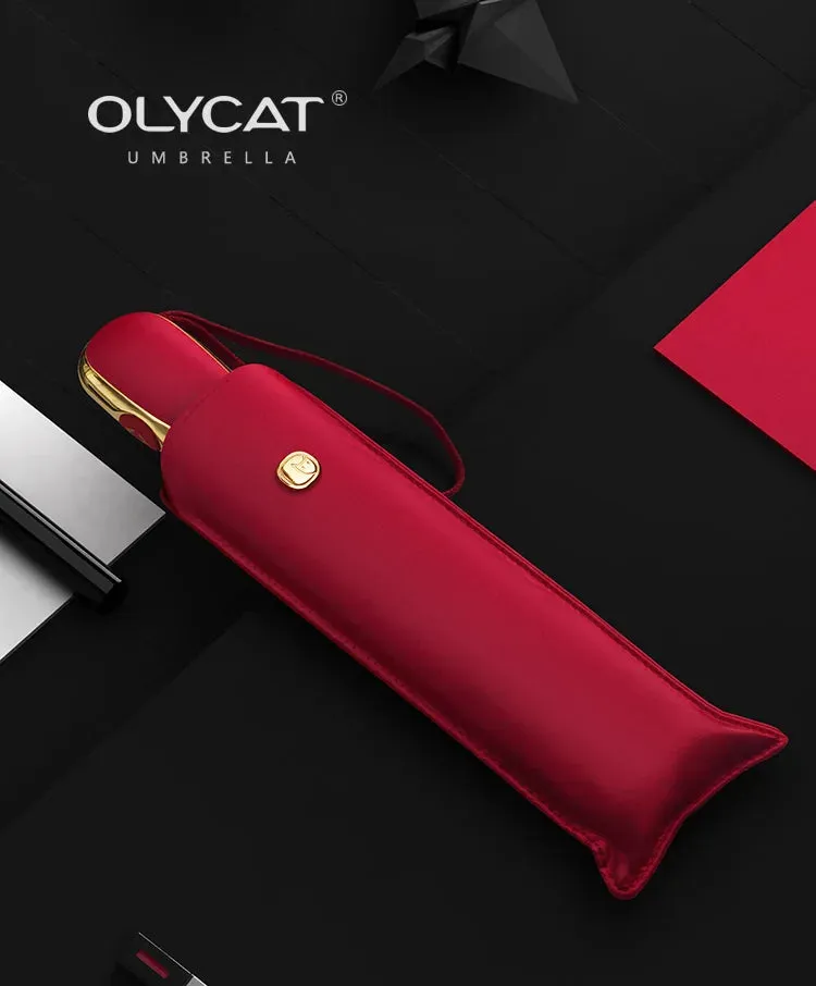 ☀️ OLYCAT Flat Automatic Umbrella – Ultra-Light, Luxury Sun & Rain Protection for Stylish Travel! ☔✨