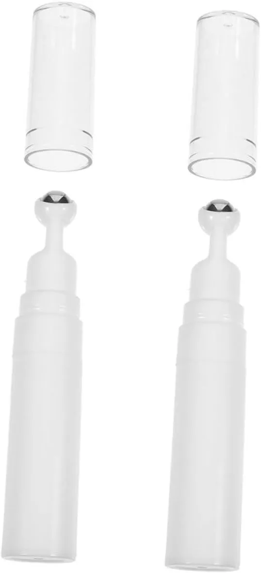 10pcs Eye Cream Roller Bottle Empty Cosmetic Dispenser for Essential Oils Travel Containers for Women Portable Makeup Cream Tool for Nourishing Skin
