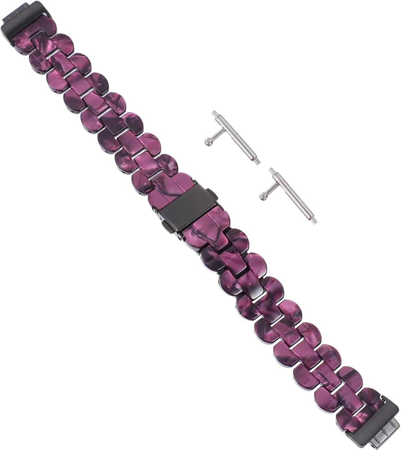 1pc Resin Watch Band for Hr Stylish Wrist Strap Easy Installation Design and Comfortable Fit for Everyday Wear
