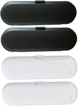1set Portable Toothbrush Case with Drainage Compact Electric Toothbrush Storage Box for Travel Stylish and Space Saving Design for Outdoor Use 4pcs