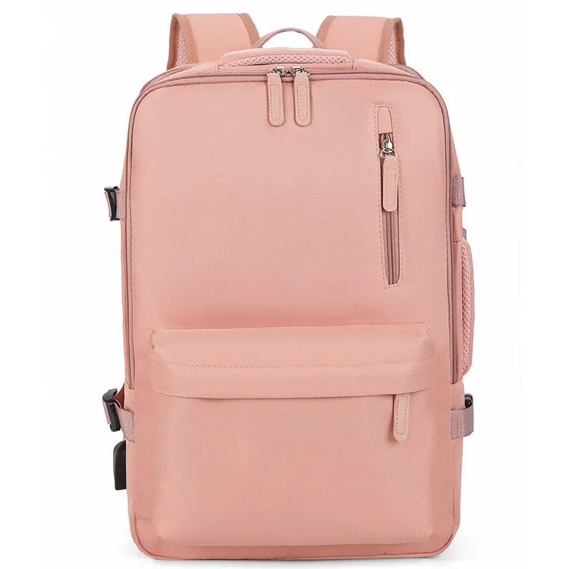 2025 USB Travel Backpack – Waterproof & Expandable Bag