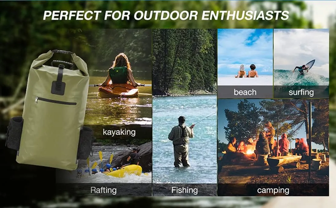 20L,40L,50L,Waterproof Gym Bag,Travel Pack Bag For Kayaking,Beach,Surfing,Rafting,Fishing,Camping Overnight.