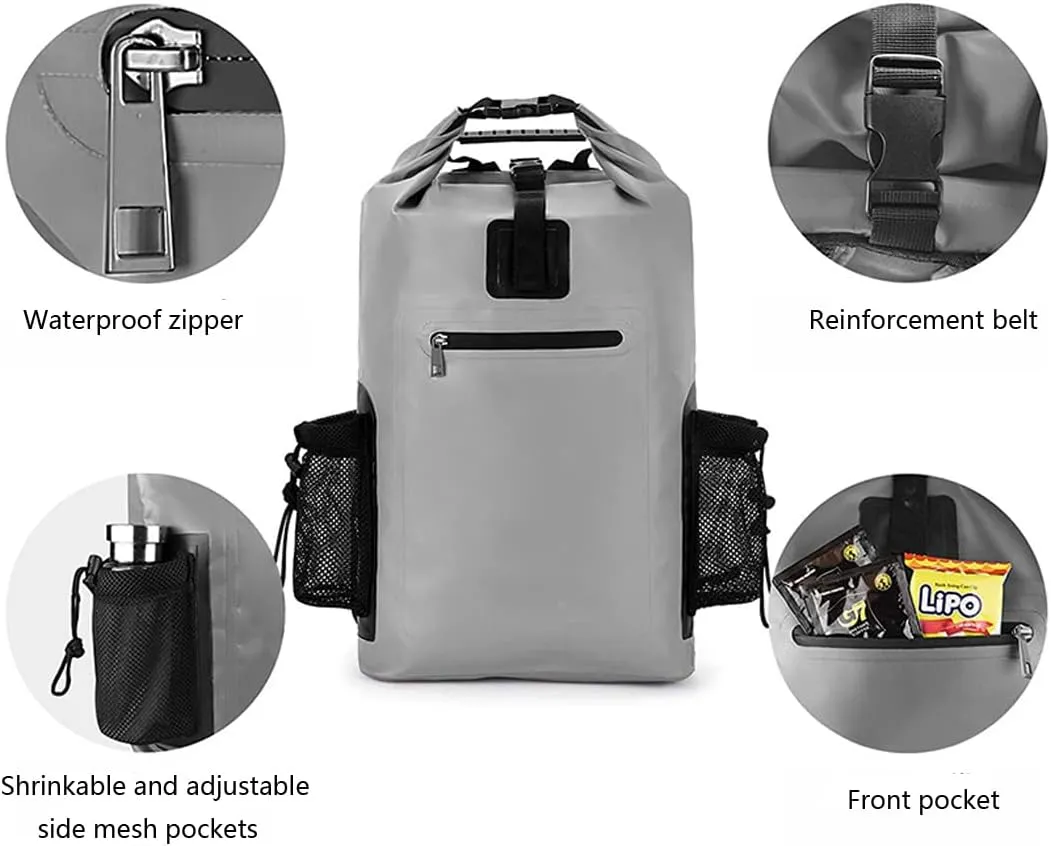 20L,40L,50L,Waterproof Gym Bag,Travel Pack Bag For Kayaking,Beach,Surfing,Rafting,Fishing,Camping Overnight.