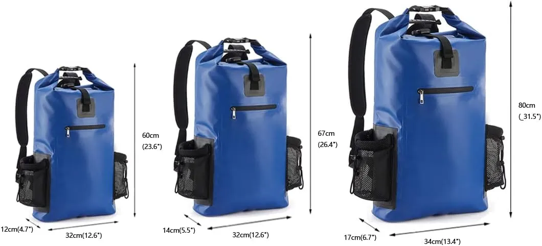 20L,40L,50L,Waterproof Gym Bag,Travel Pack Bag For Kayaking,Beach,Surfing,Rafting,Fishing,Camping Overnight.