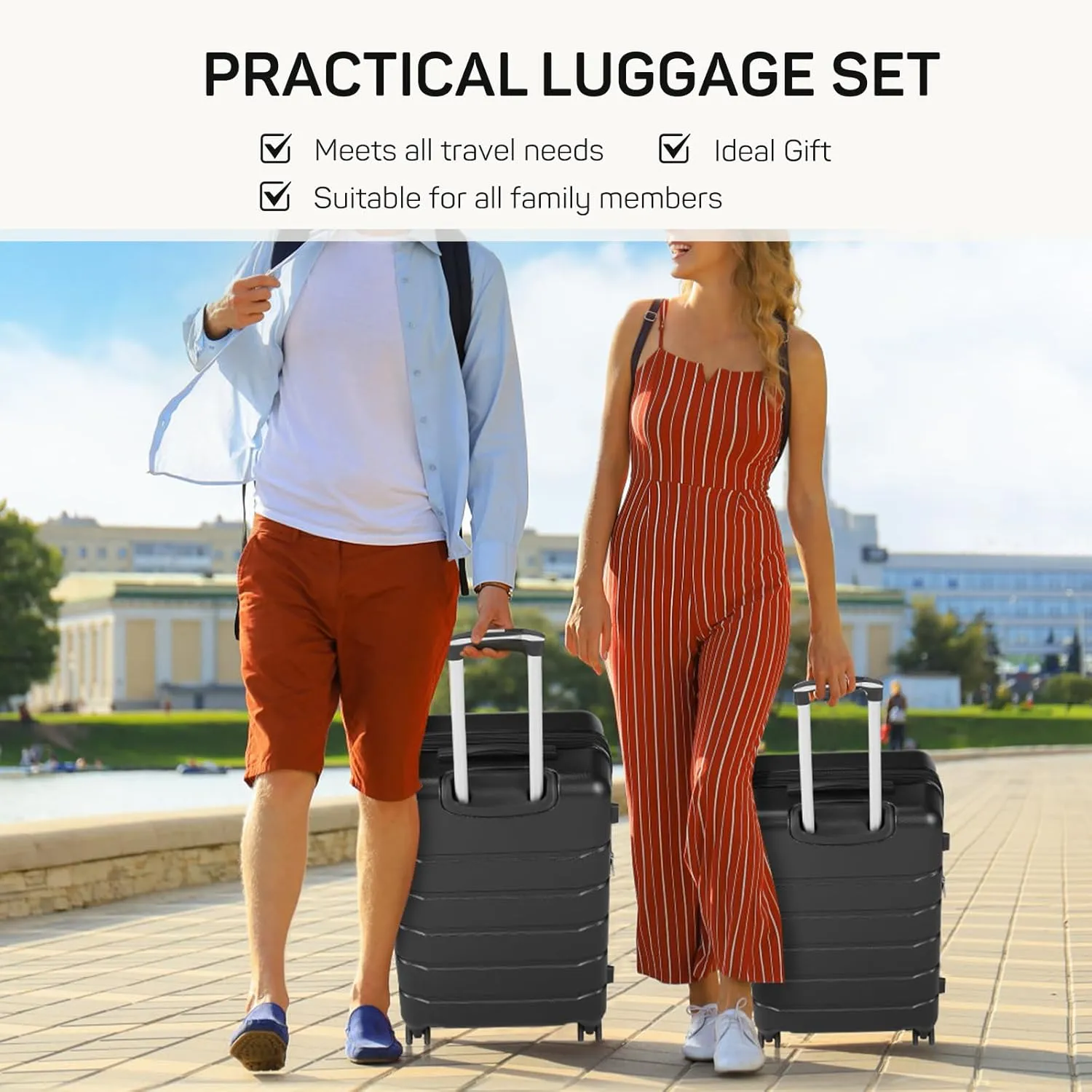 24 Inch Expandable Hard Shell Rolling Luggage
