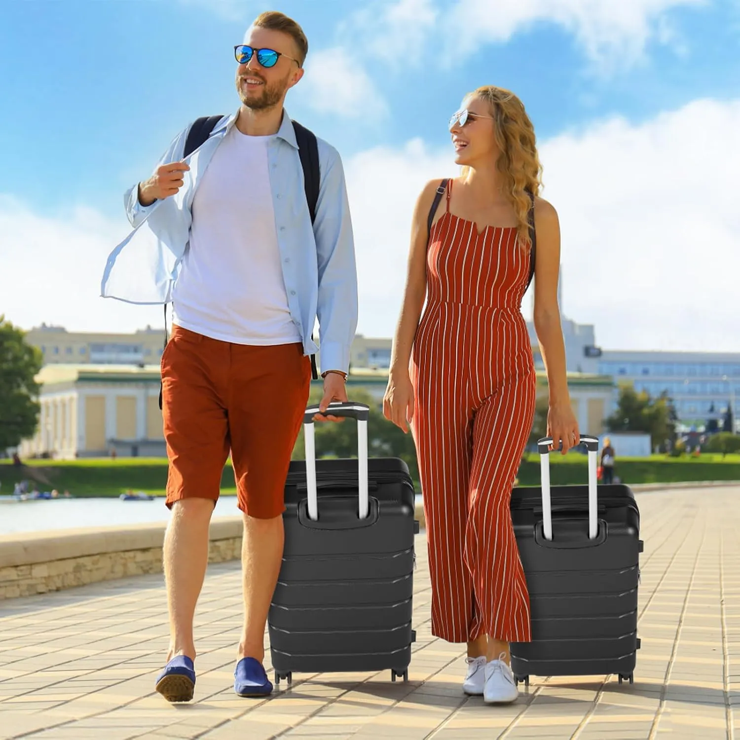 24 Inch Expandable Hard Shell Rolling Luggage