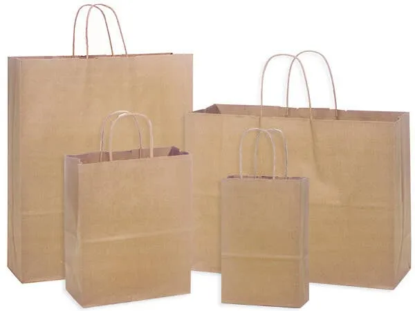 250 Flat-rate discount Pack Brown Kraft Cub Bags: Shopping 8x4.75x10" / Paper Premium