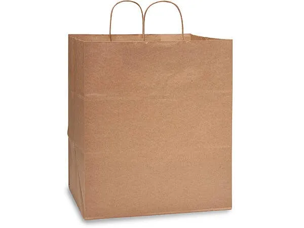 250 Flat-rate discount Pack Brown Kraft Cub Bags: Shopping 8x4.75x10" / Paper Premium