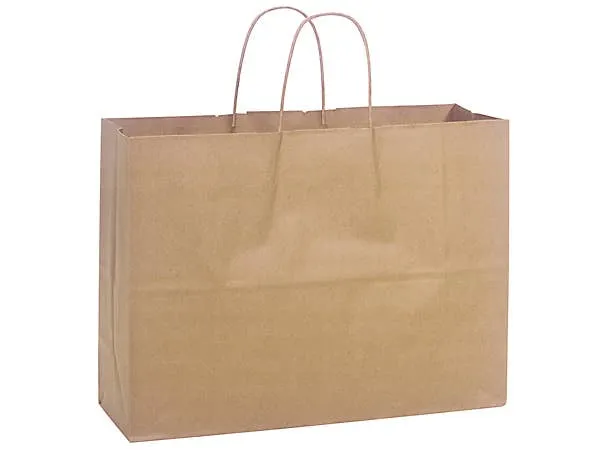 250 Flat-rate discount Pack Brown Kraft Cub Bags: Shopping 8x4.75x10" / Paper Premium