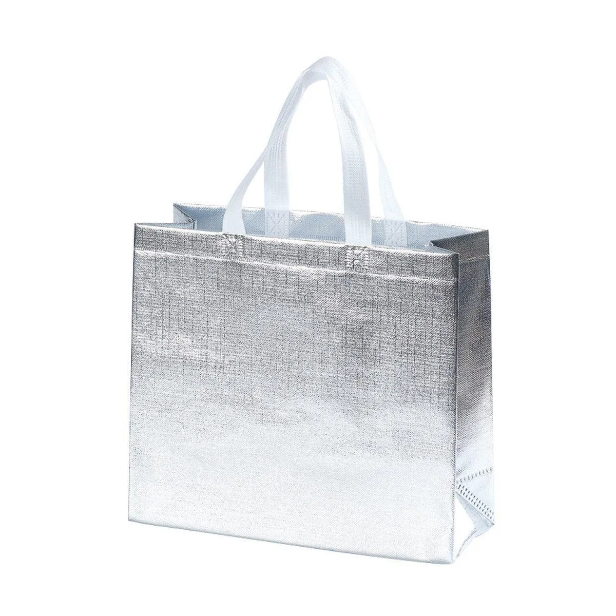 25PCS Embossed Non-Woven Tote Bag Fashion Shopping Gift Packaging Bag