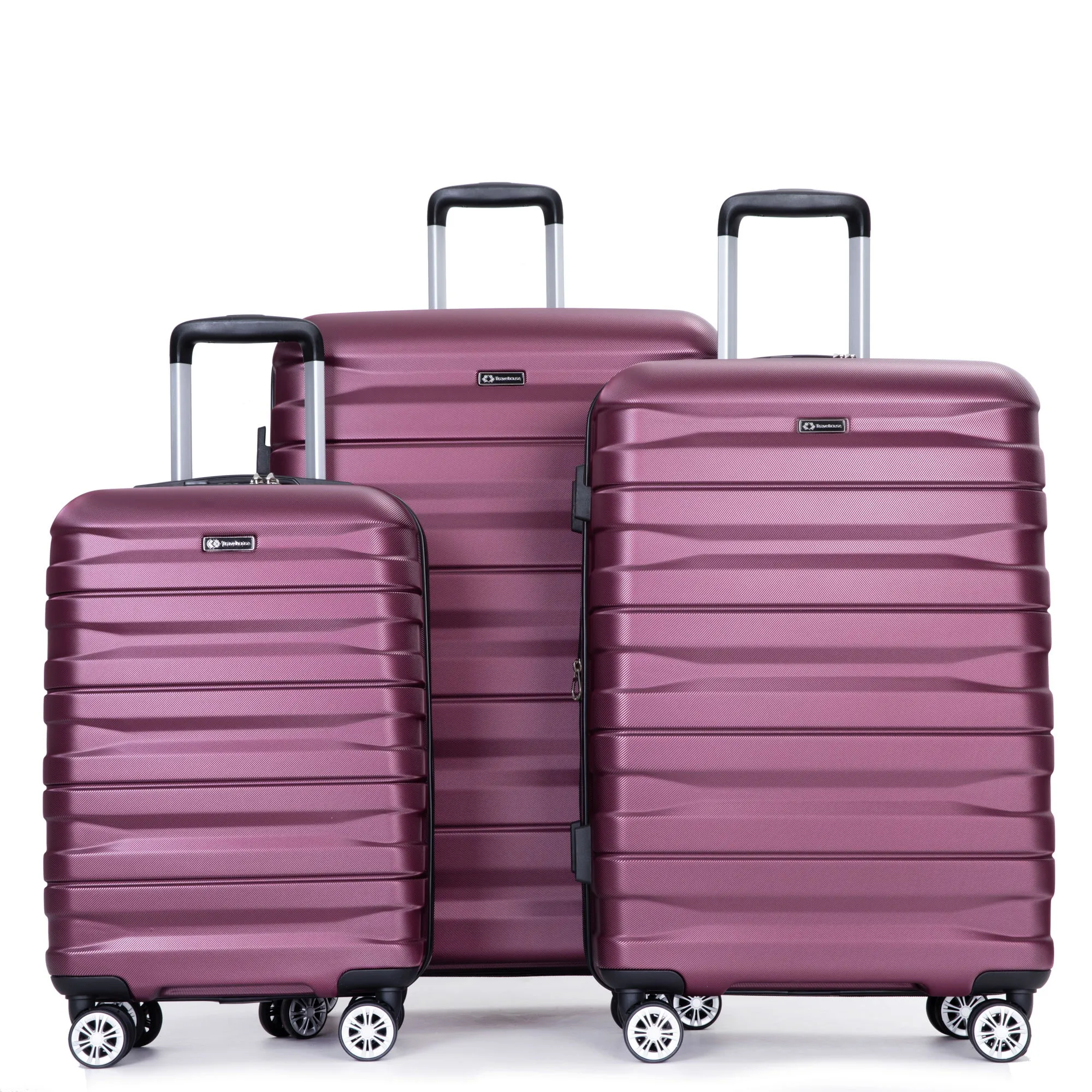 3 Piece Luggage Sets Lightweight & Durable Expandable Suitcase With Two Hooks