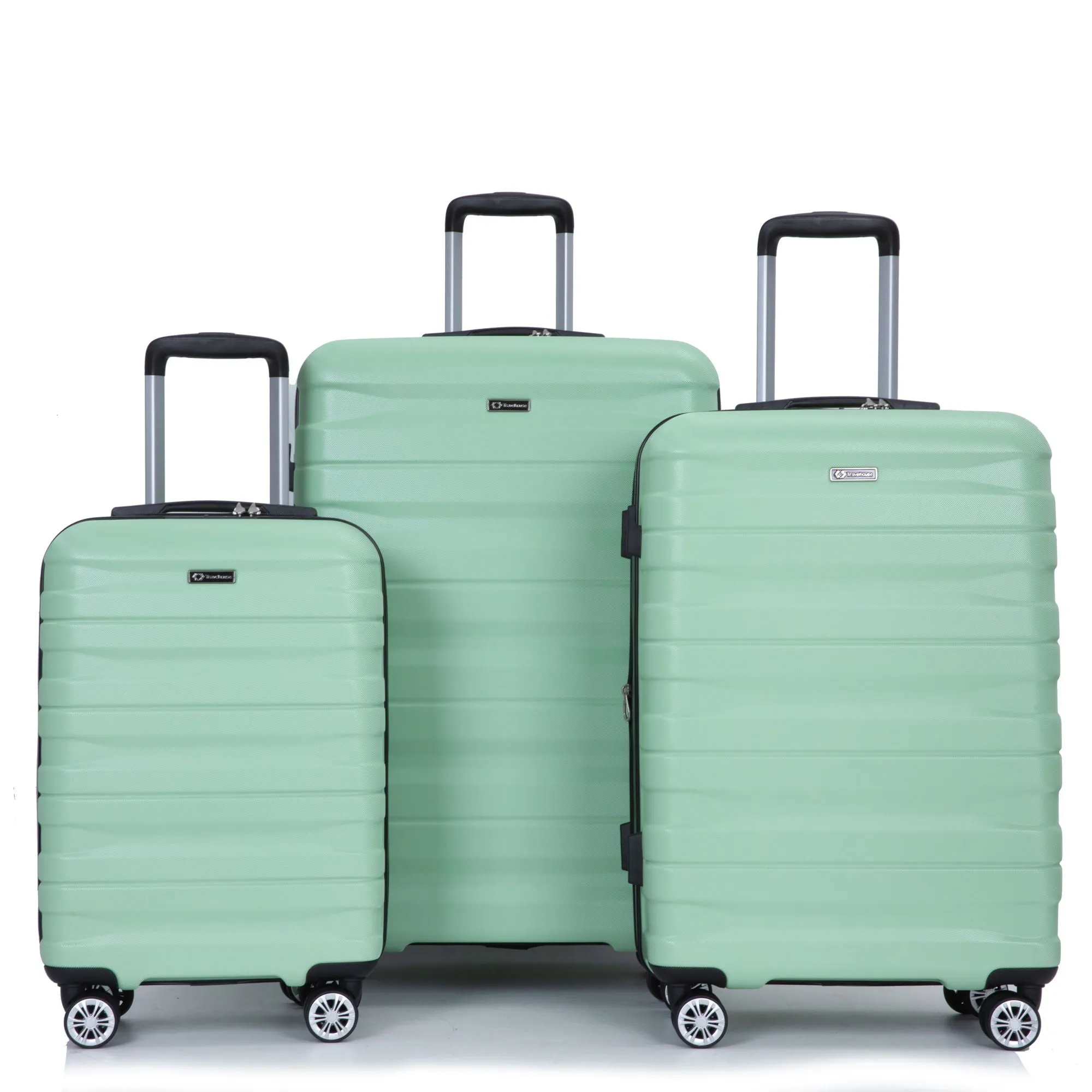 3 Piece Luggage Sets Lightweight & Durable Expandable Suitcase With Two Hooks