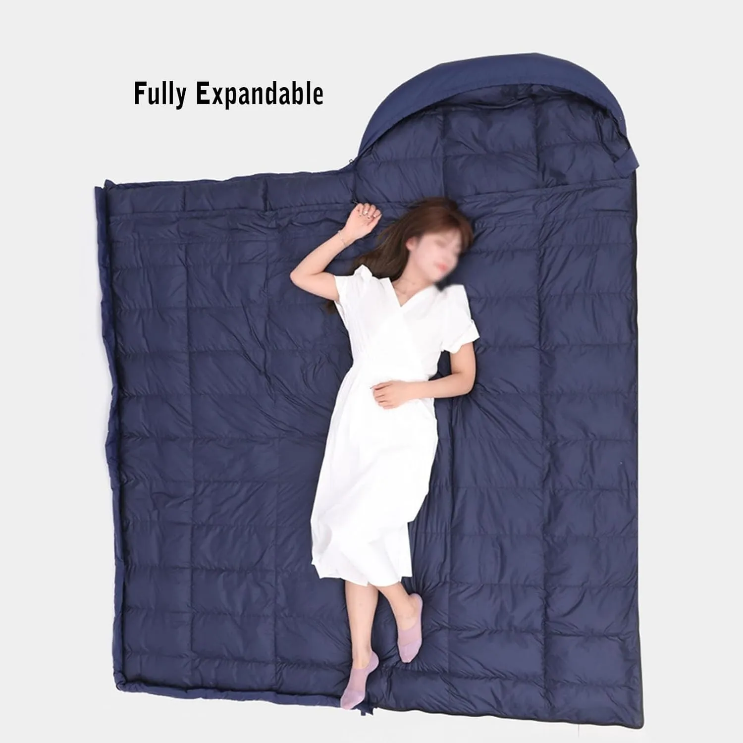 Adult Sleeping Bag,Camping Sleeping Bag,Splicable Double Sleeping Bag,Can Be Used in 4 Seasons Lightweight Waterproof and Warm,Suitable for Men and Women