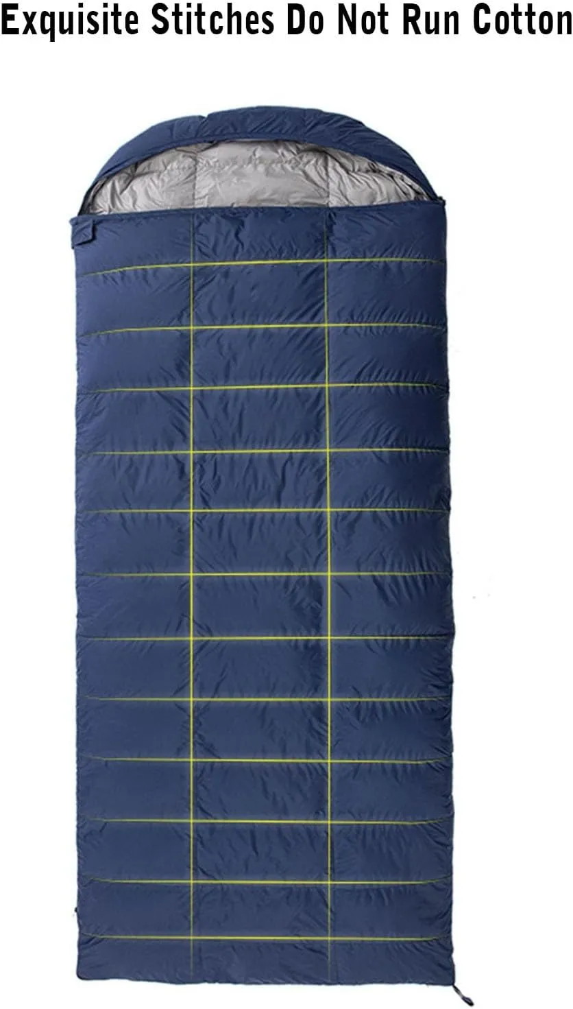 Adult Sleeping Bag,Camping Sleeping Bag,Splicable Double Sleeping Bag,Can Be Used in 4 Seasons Lightweight Waterproof and Warm,Suitable for Men and Women