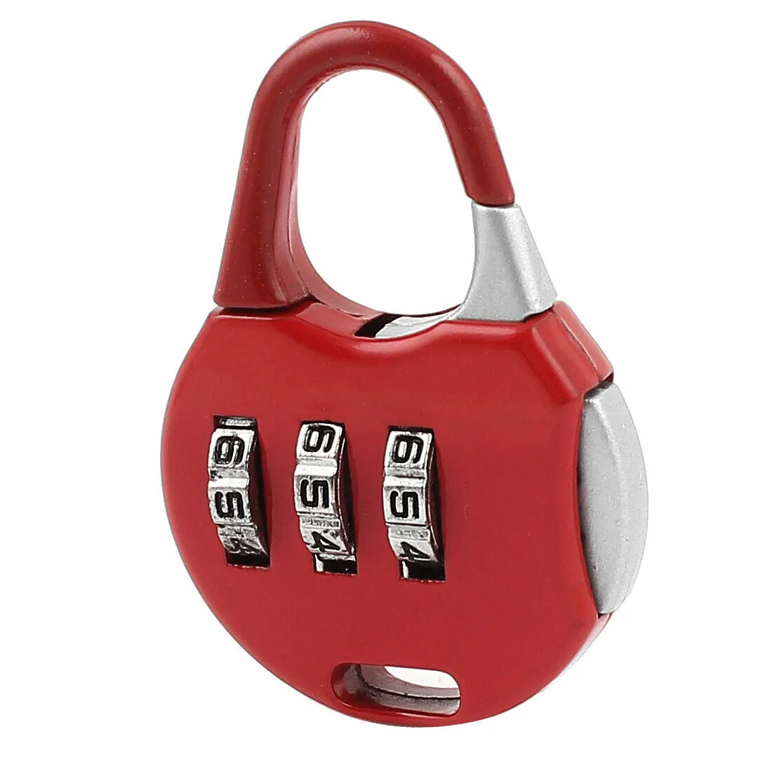 Advanced Round Combination Lock Bags Suitcase Lockers Luggage Padlock (Red)
