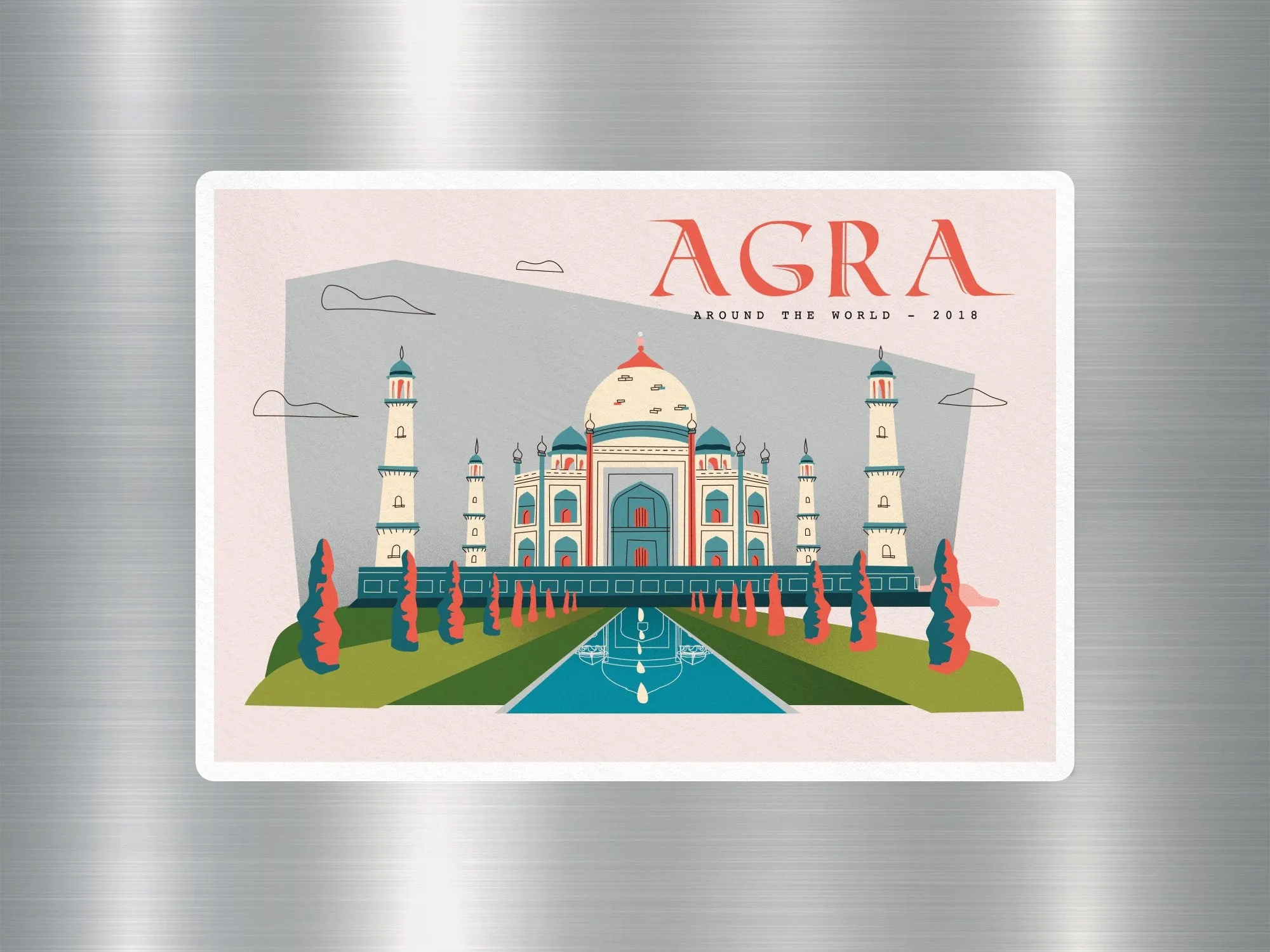 Agra Travel Sticker