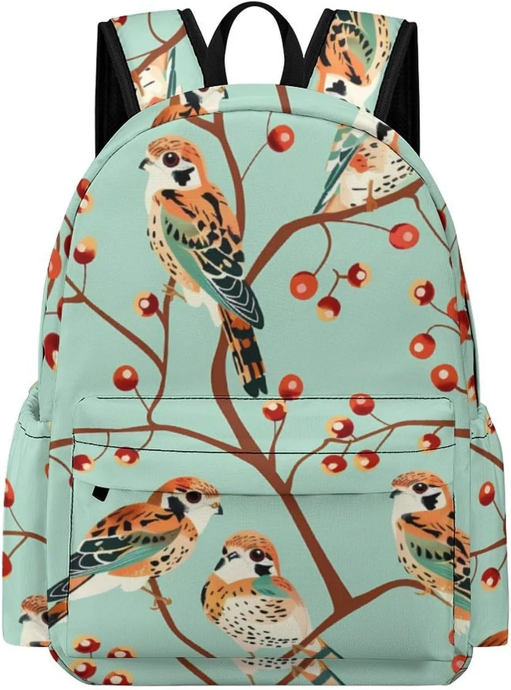 American Kestrel Pattern Mini Backpack Cute Shoulder Bag Small Laptop Bag Travel Daypack for Men Women
