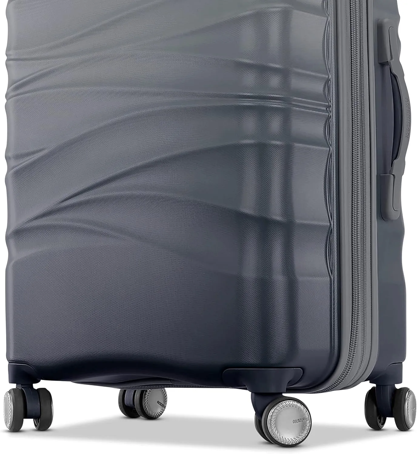 American Tourister Cascade Hardside Expandable Luggage with Spinner Wheels, Graphite, 28-Inch