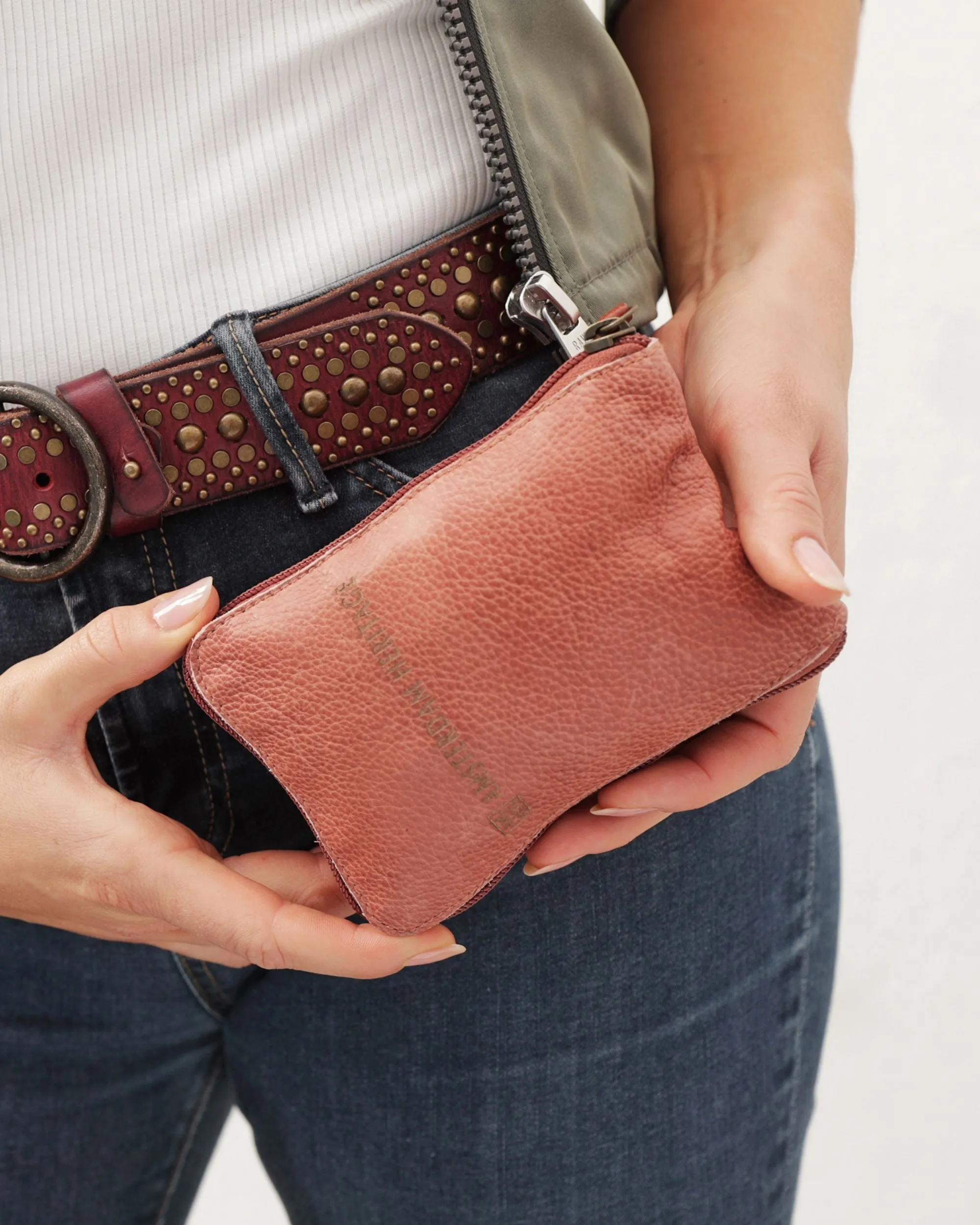 AMS | Leather Cotton Tote Shopping Bag