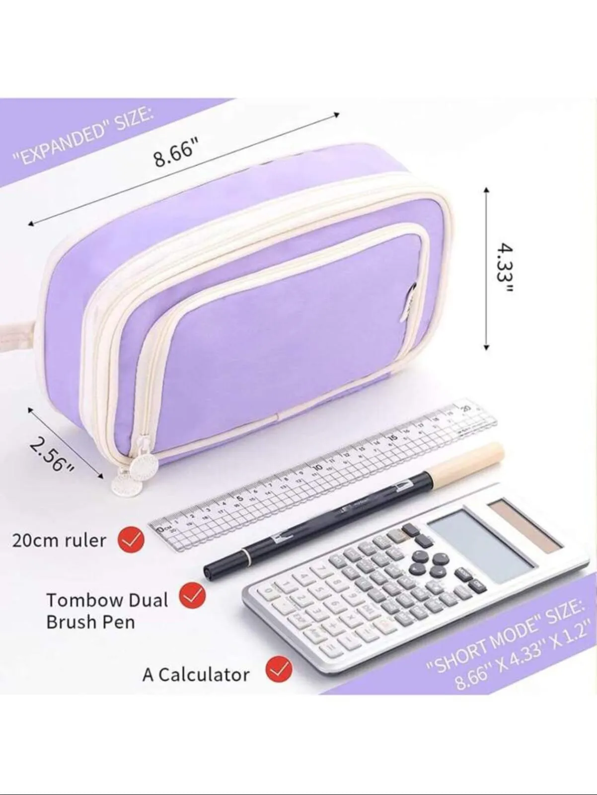 Angoo Spacious Expandable Multipurpose Pouch