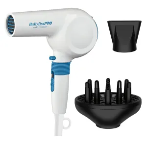 BaBylissPRO Compact Midi Hair Dryer, 1000 watts, great for travel or touchups, includes diffuser and concentrator