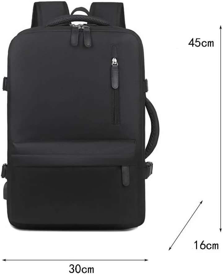 Backpack with expandable capacity for business, travel, and large capacity backpack(black-JoJo's Bizarre Adventure1)