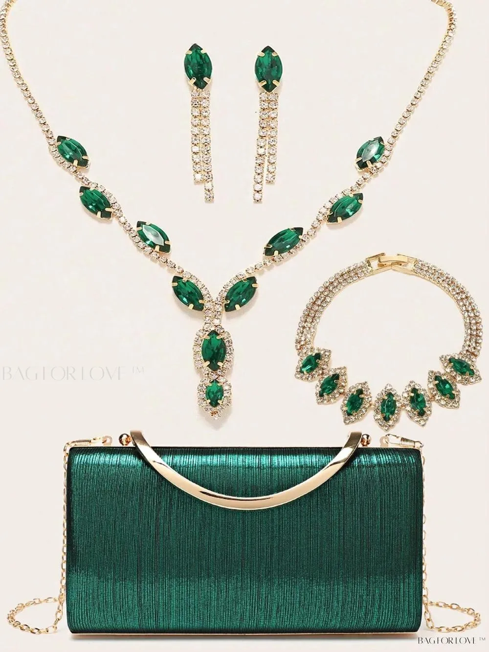 BagForLove - Bling Accessories for Ladies' Purses and Handbags Necklace, Earrings, and Bracelets