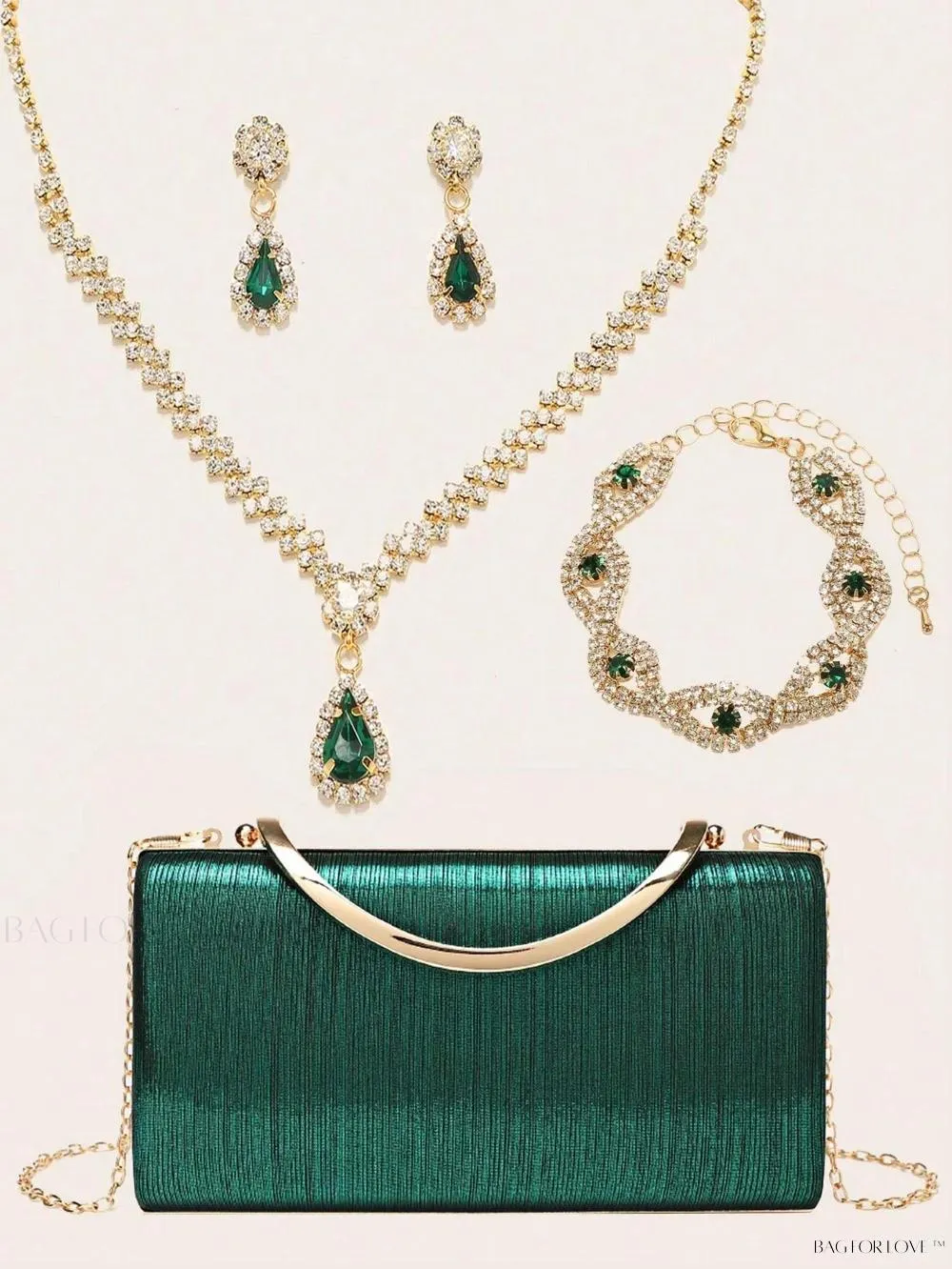 BagForLove - Bling Accessories for Ladies' Purses and Handbags Necklace, Earrings, and Bracelets