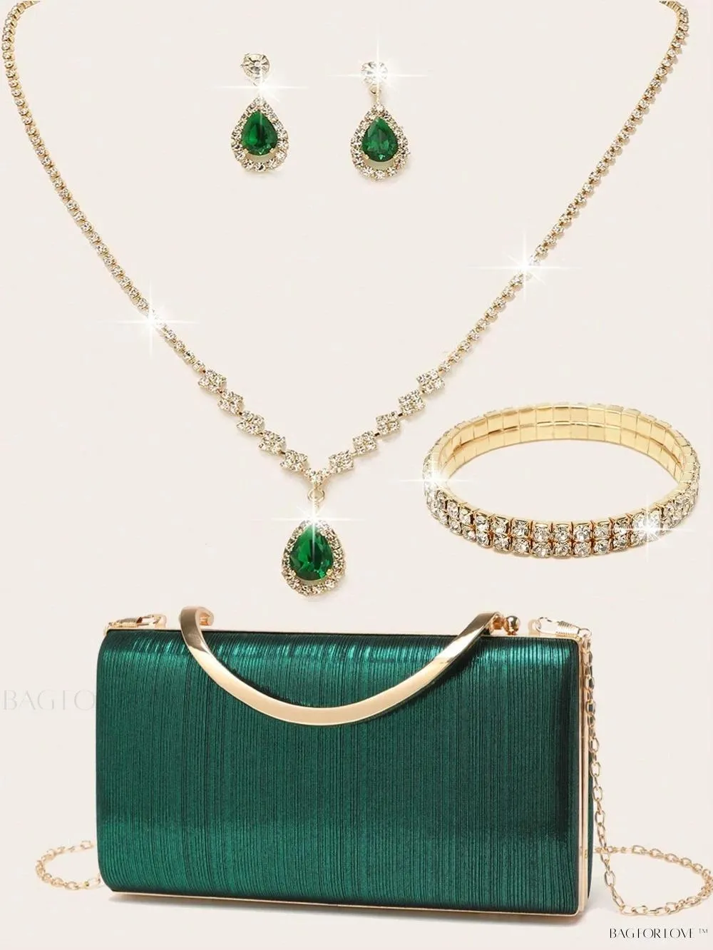 BagForLove - Bling Accessories for Ladies' Purses and Handbags Necklace, Earrings, and Bracelets