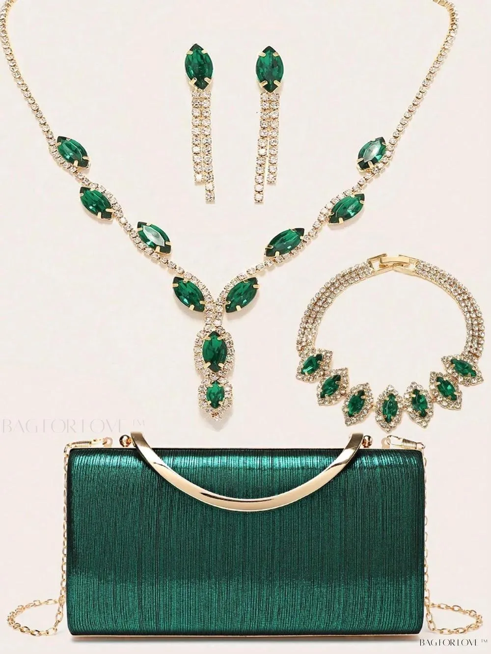 BagForLove - Bling Accessories for Ladies' Purses and Handbags Necklace, Earrings, and Bracelets
