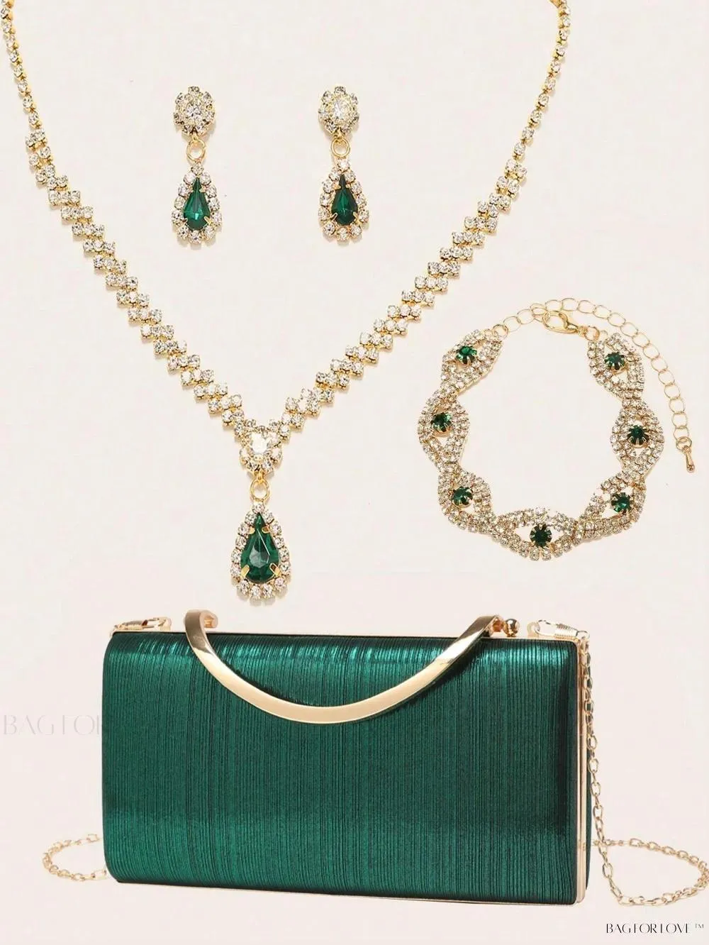 BagForLove - Bling Accessories for Ladies' Purses and Handbags Necklace, Earrings, and Bracelets