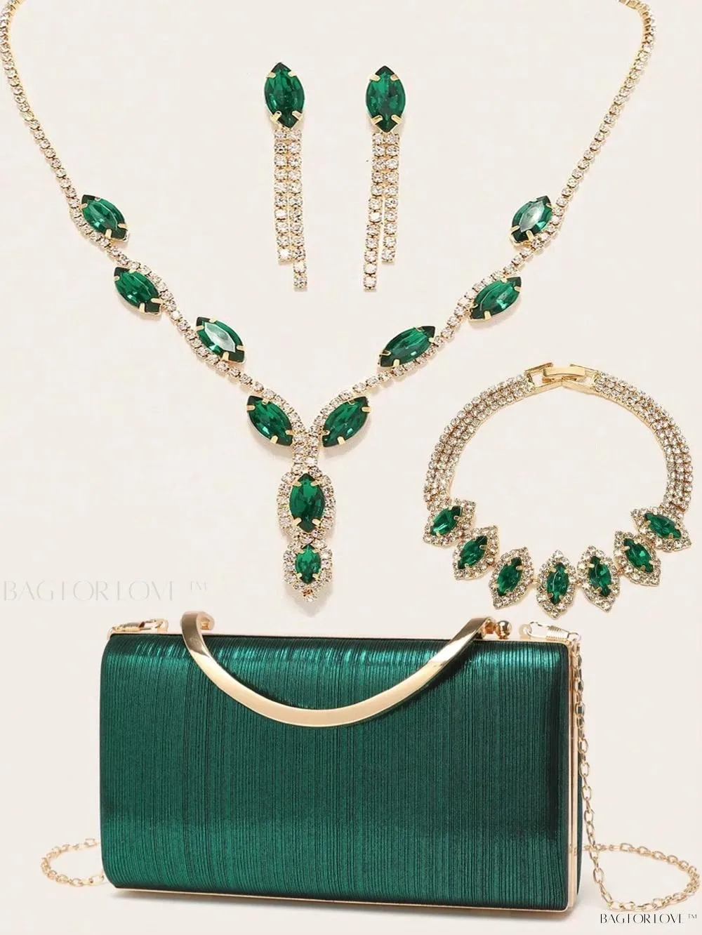 BagForLove - Bling Accessories for Ladies' Purses and Handbags Necklace, Earrings, and Bracelets