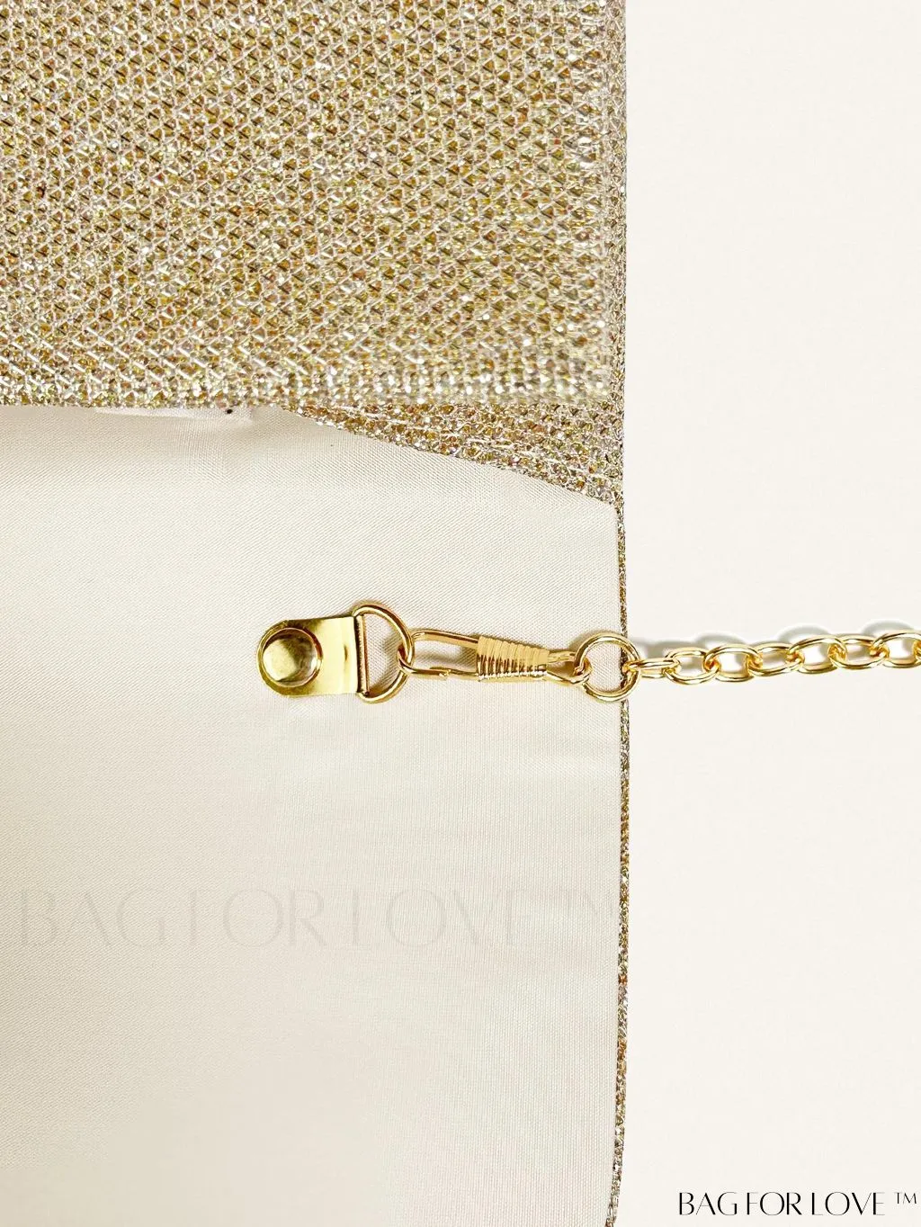 BagForLove - Chic and Compact Glitter Envelope Clutch - Small, Glamorous Flap Design