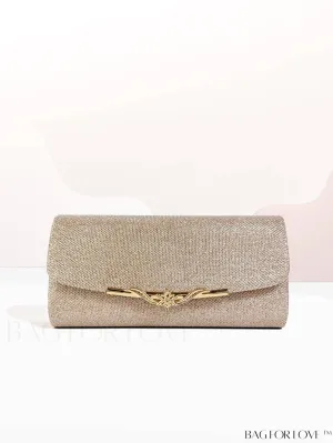 BagForLove - Chic and Compact Glitter Envelope Clutch - Small, Glamorous Flap Design