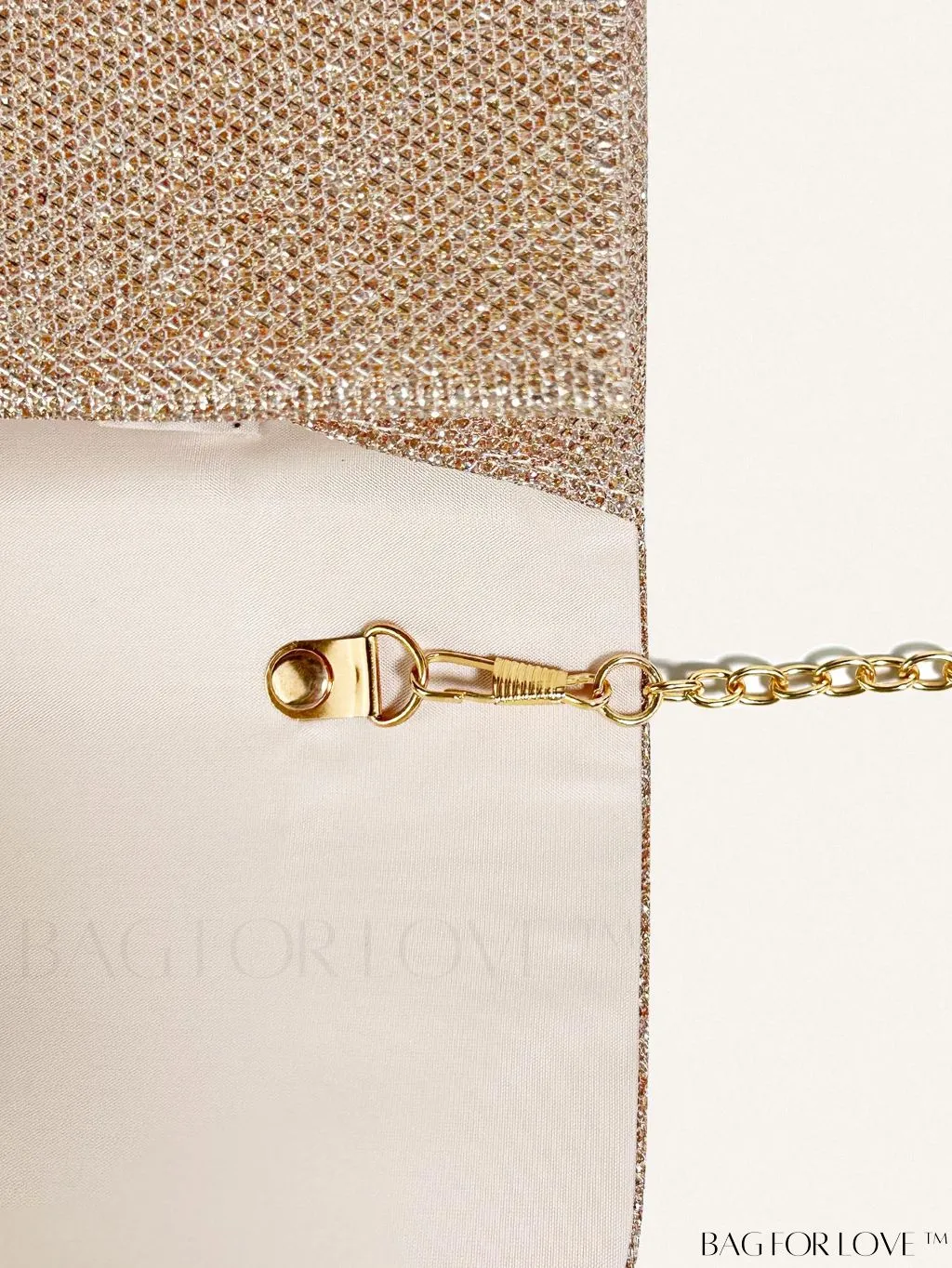 BagForLove - Chic and Compact Glitter Envelope Clutch - Small, Glamorous Flap Design