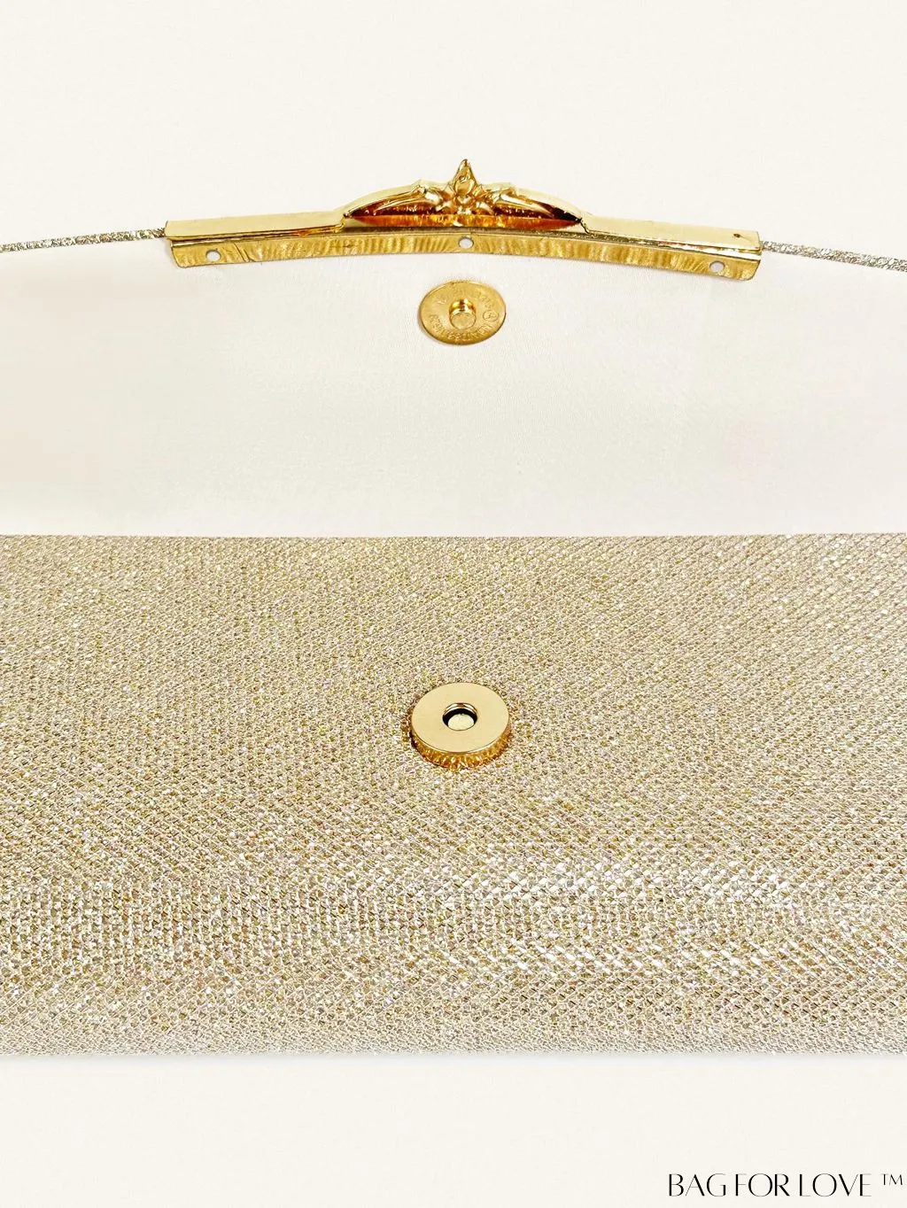 BagForLove - Chic and Compact Glitter Envelope Clutch - Small, Glamorous Flap Design