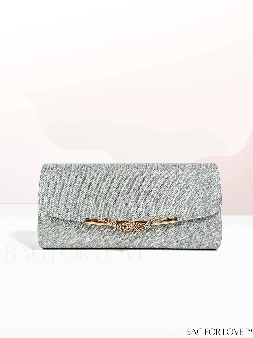 BagForLove - Chic and Compact Glitter Envelope Clutch - Small, Glamorous Flap Design
