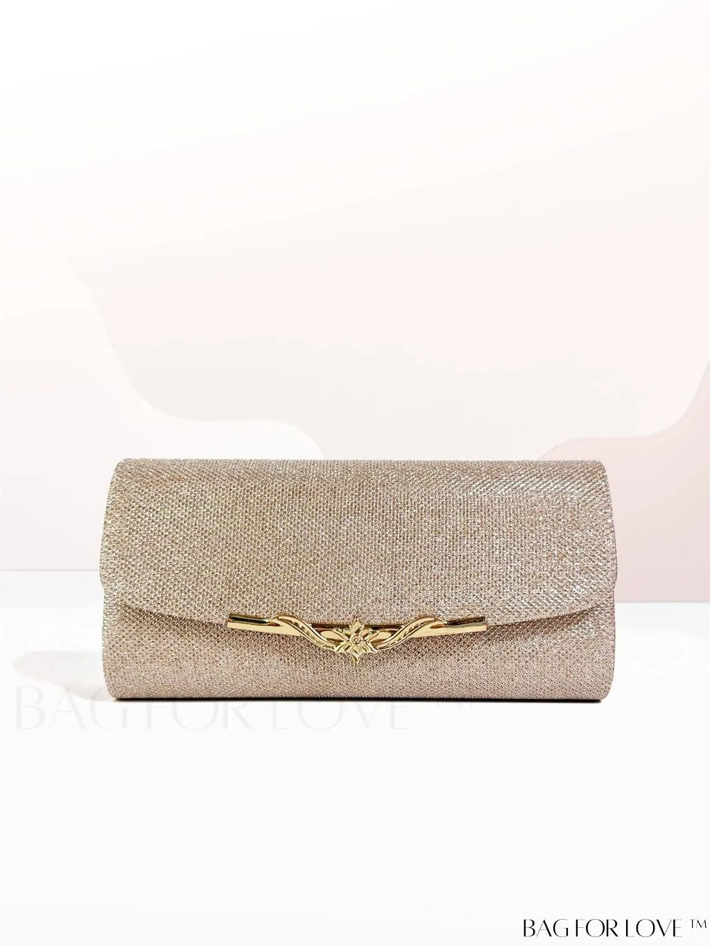 BagForLove - Chic and Compact Glitter Envelope Clutch - Small, Glamorous Flap Design