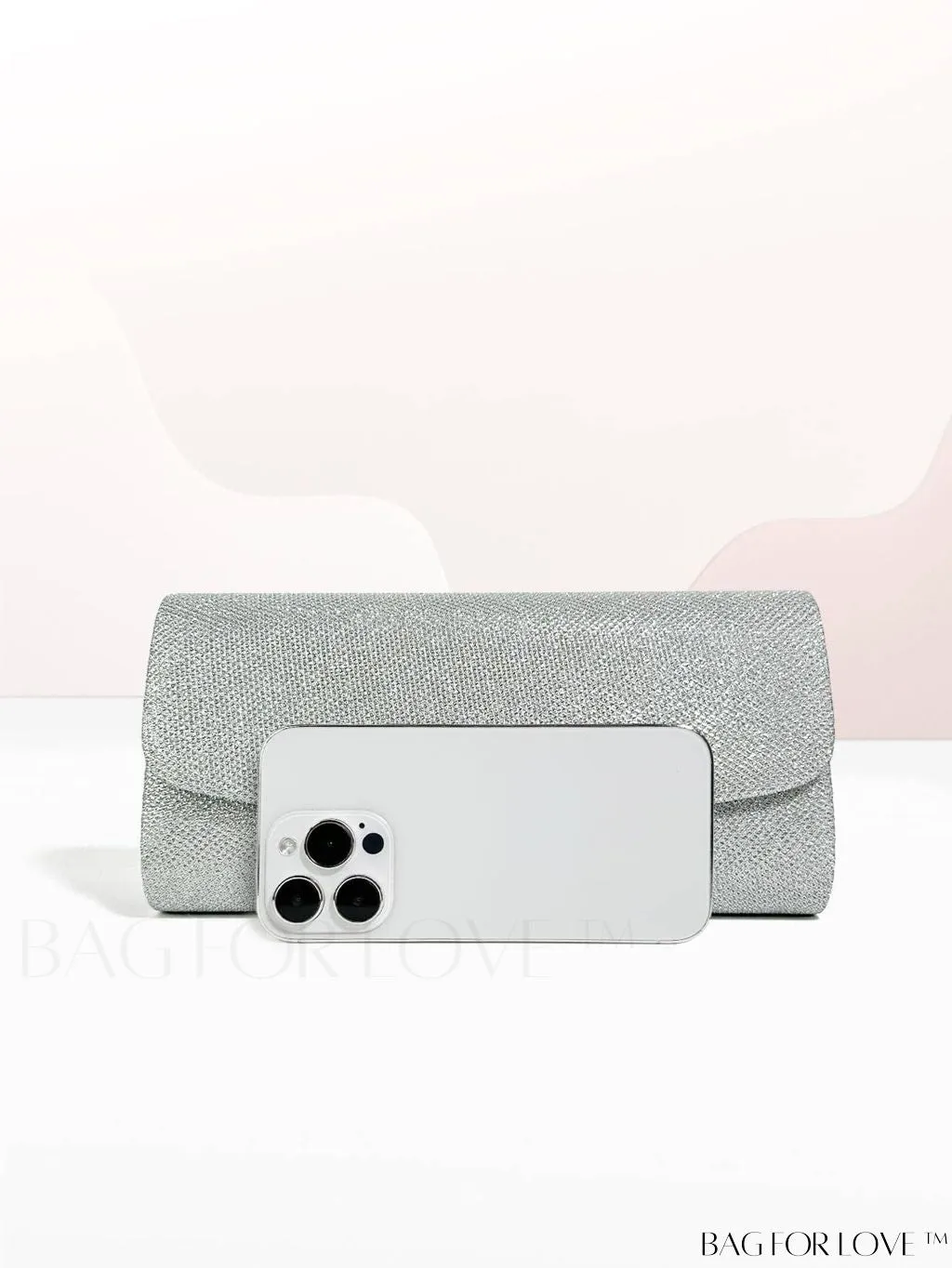 BagForLove - Chic and Compact Glitter Envelope Clutch - Small, Glamorous Flap Design