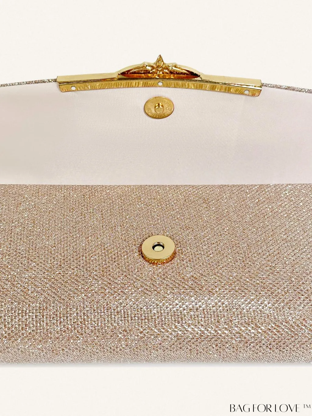 BagForLove - Chic and Compact Glitter Envelope Clutch - Small, Glamorous Flap Design