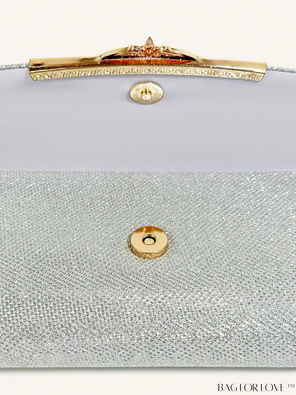 BagForLove - Chic and Compact Glitter Envelope Clutch - Small, Glamorous Flap Design