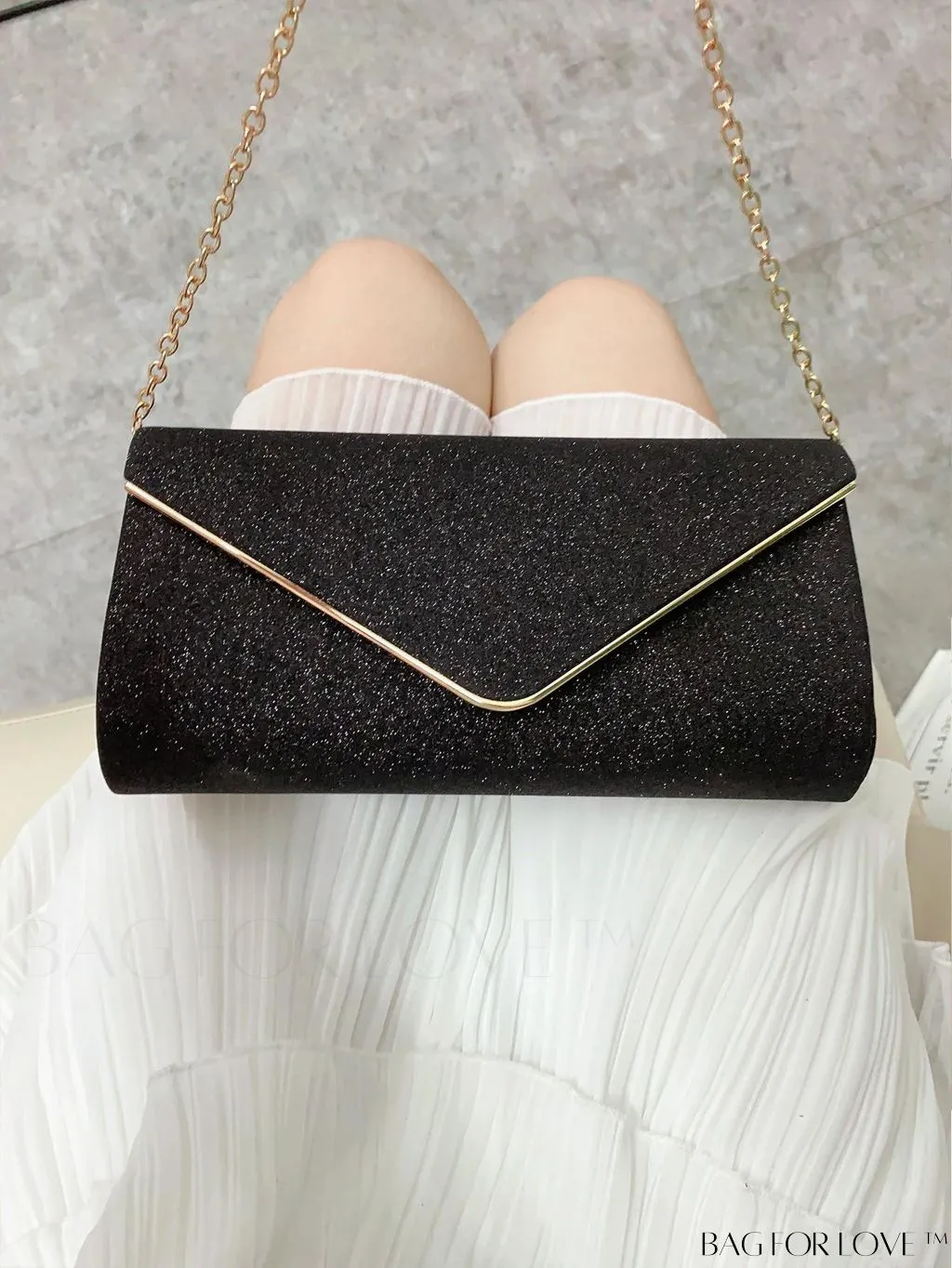 BagForLove - Chic Chain Evening Bag: Womens Fashion Coin Purse for Elegant Parties & Weddings
