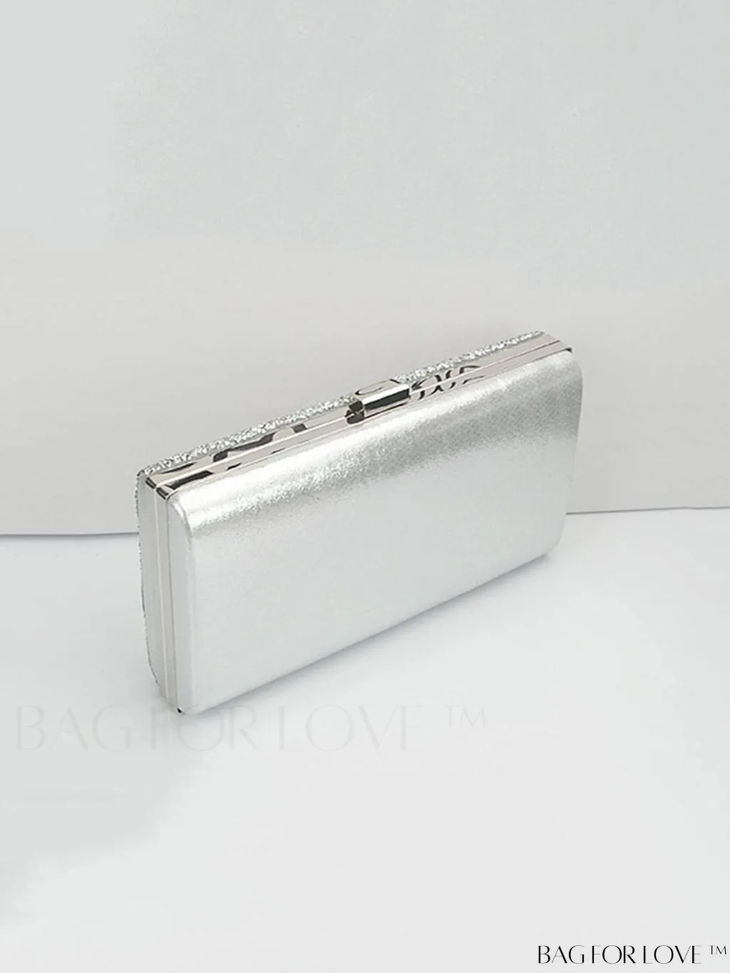 BagForLove - Chic Diamond Inlay Clutch with Chain Strap for Evening Parties and Formal Occasions