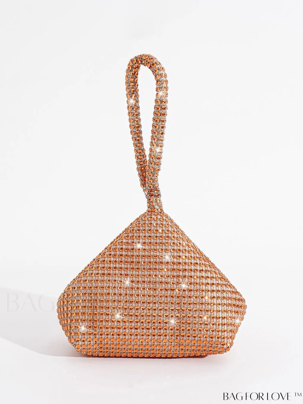 BagForLove - Chic Mini Rhinestone Zipper Bag: Stylish Plastic Novelty with Glamorous Decor
