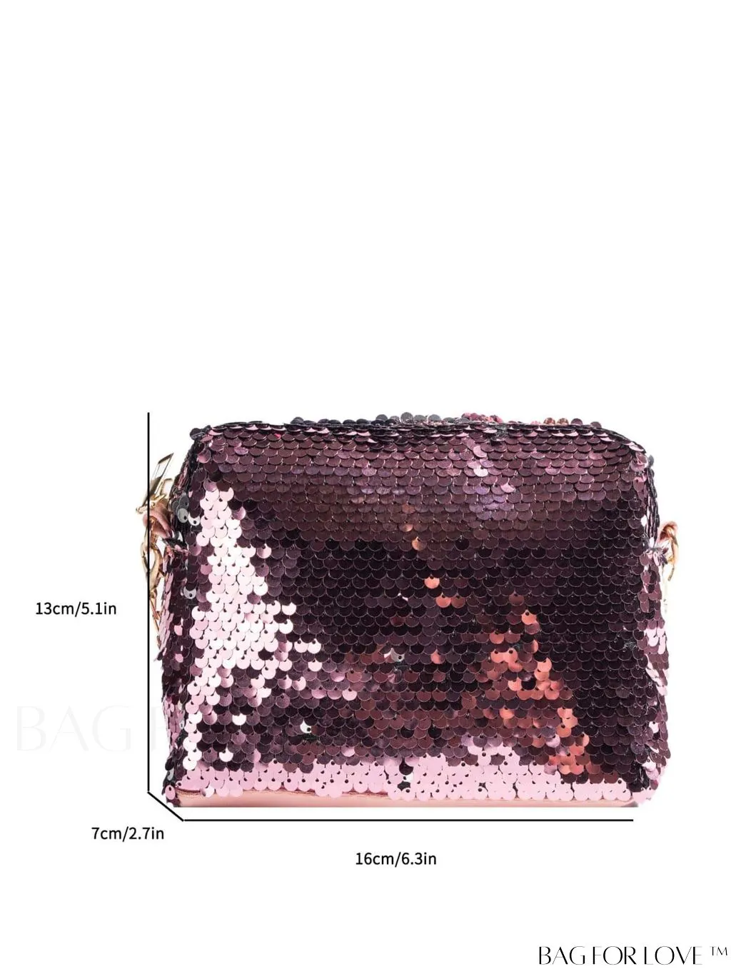 BagForLove - Chic Mini Sequin Chain Square Bag for Glamorous Decor