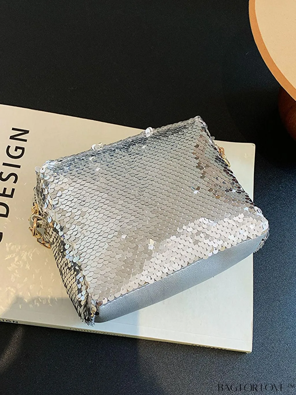 BagForLove - Chic Mini Sequin Chain Square Bag for Glamorous Decor