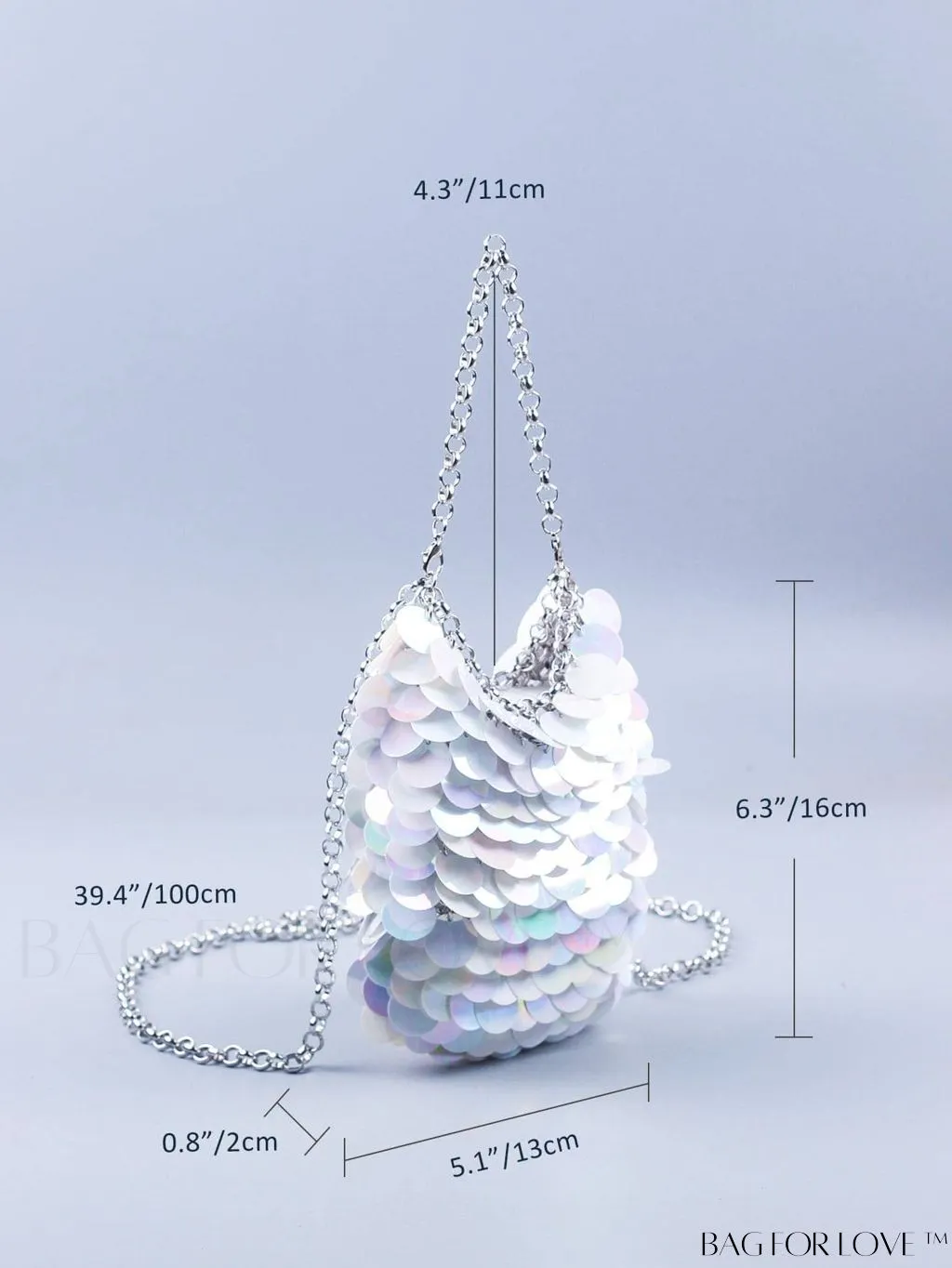 BagForLove - Chic Mini Sequin Evening Bag with Glamorous Decor Chain Strap
