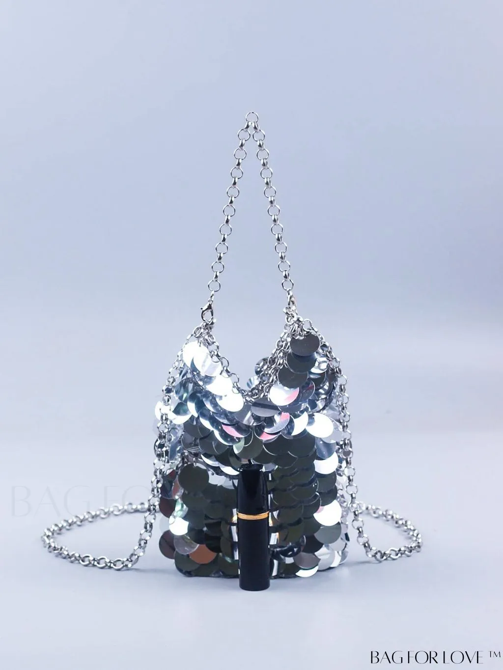 BagForLove - Chic Mini Sequin Evening Bag with Glamorous Decor Chain Strap