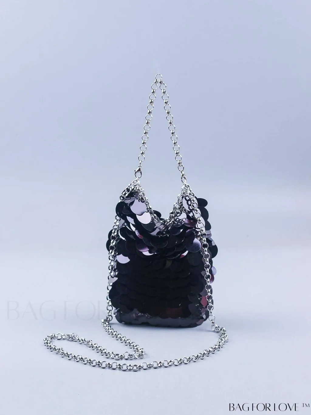 BagForLove - Chic Mini Sequin Evening Bag with Glamorous Decor Chain Strap
